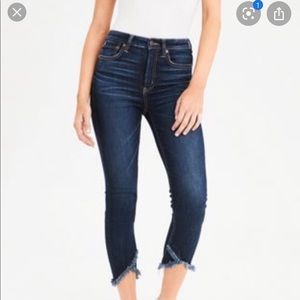 AE Jegging Crop with fringe detail- size 8